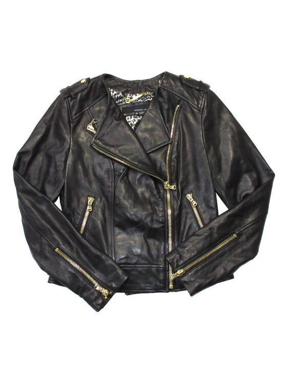 Wilsons Leather Jackets & Blazers - NWT Wilsons Leather Motorcycle Moto Jacket in Black XS